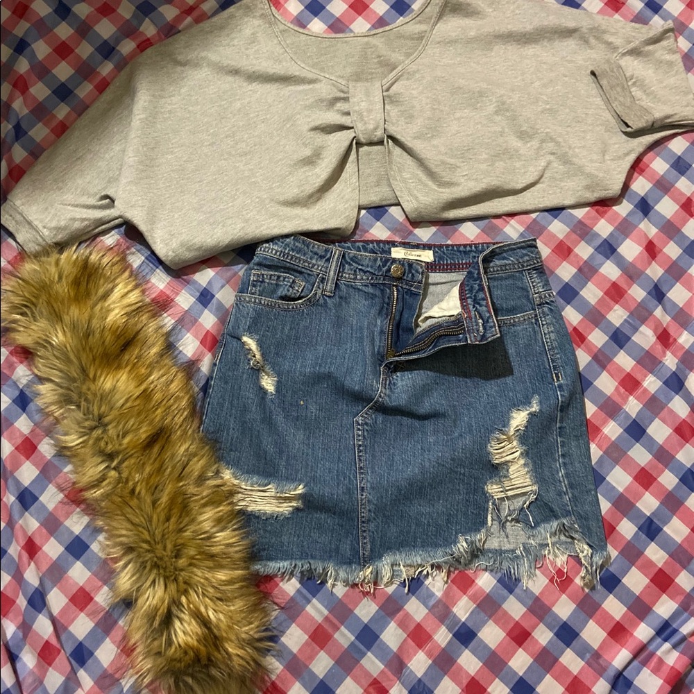 Denim skirt